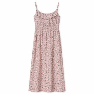 Whimsical Cottagecore Floral Ruffled Maxi Dress Women Size 2X Soft Girl Romantic